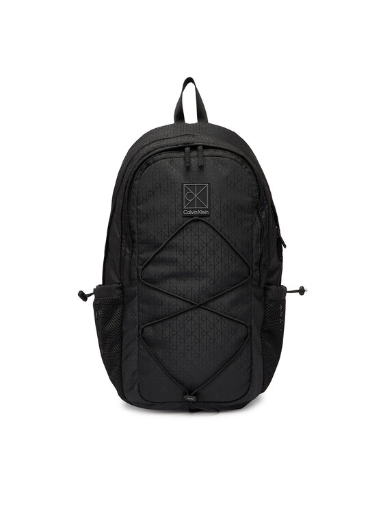 Calvin Klein Calvin Klein Nahrbtnik Utility Emblem Bungee Backpack LV04D3301G Črna