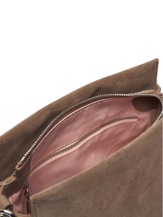 Coccinelle Coccinelle Torebka P6P Boheme Suede Bimaterial E1 P6P 58 01 01 Beżowy ciemny