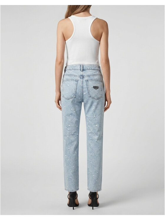 PHILIPP PLEIN PHILIPP PLEIN Jeans 31767 Blu Straight Fit
