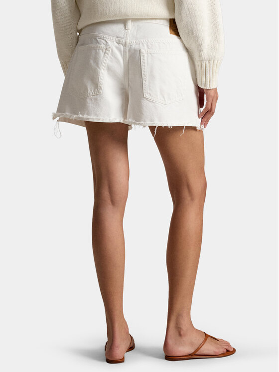 Polo Ralph Lauren Polo Ralph Lauren Τζιν σορτσάκια 211A12972001 Λευκό Straight Fit