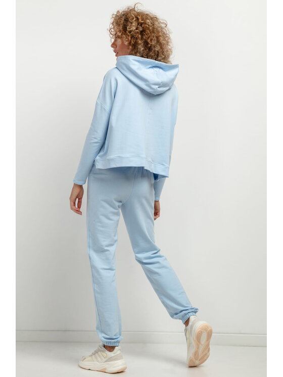 Tessita Tessita Bluza T380 Niebieski Loose Fit