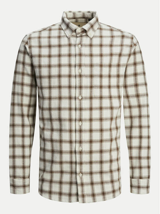 Jack & Jones Jack & Jones Koszula Blubrook 12260710 Beżowy Comfort Fit