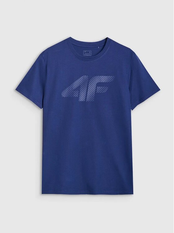 4F 4F T-shirt 4FWMM00TTSHM2257-031S Blu scuro Regular Fit