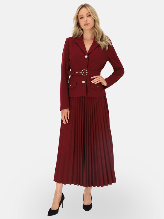 L’AF L’AF Marynarka Lorin Bordowy Regular Fit