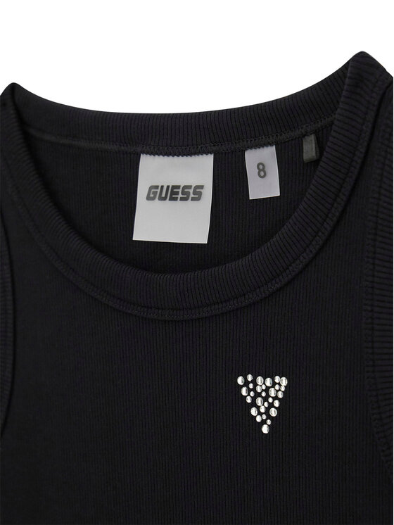 Guess Guess Top J6GI36 K8RT2 Negru Slim Fit