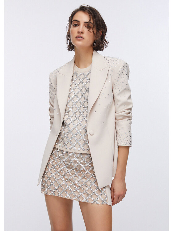 Liu Jo Liu Jo Kurtka damska PA6005T2527X0753 Biały Slim Fit