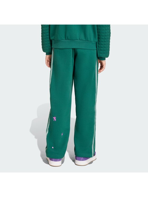 adidas adidas Donji dio trenerke Minecraft KE2759 Zelena Loose Fit