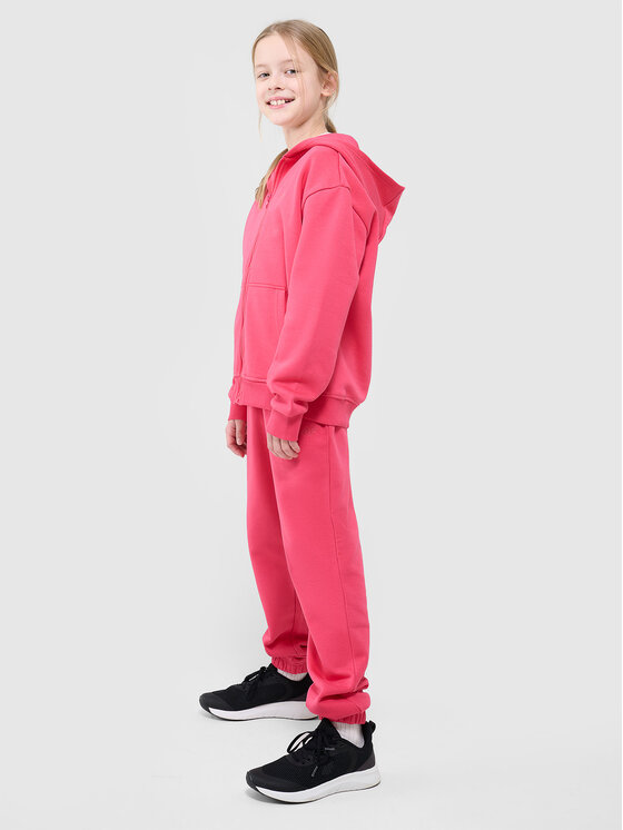4F 4F Bluza BASIC+ Różowy Oversize