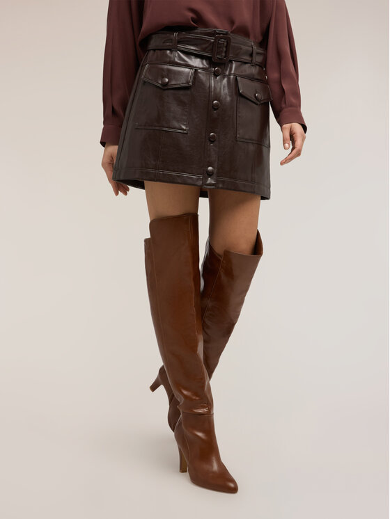 Motivi Motivi Minigonna 1015Q001178N022 Bordeaux Regular Fit