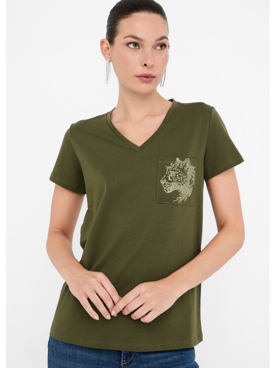 Liu Jo Liu Jo Top TF5295JS923M9704 Verde Regular Fit