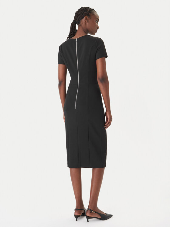 HUGO HUGO Sukienka koktajlowa Kalamara-3 50533641 Czarny Slim Fit