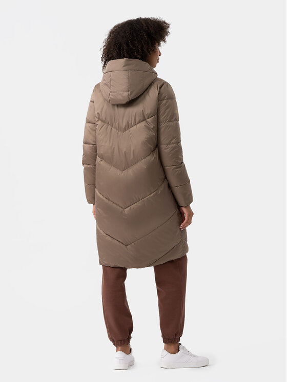 4F 4F Zimska jakna 4FAW23TDJAF235 Rjava Regular Fit