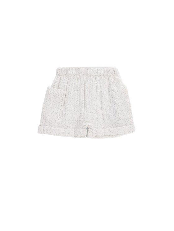Coccodrillo Coccodrillo Szorty materiałowe WC6119502SUN-003 Kremowy Regular Fit