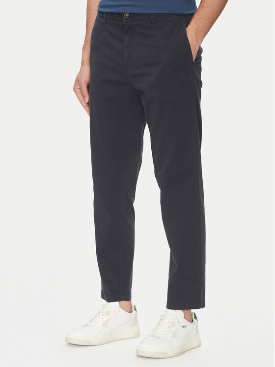 BOSS BOSS Chinos kelnes 50536722 Tamsiai mėlyna Tapered Fit