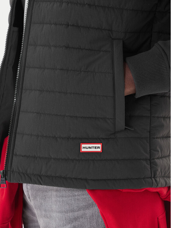 Hunter Hunter Kurtka przejściowa Hume Baffle HARM0016251 Czarny Regular Fit