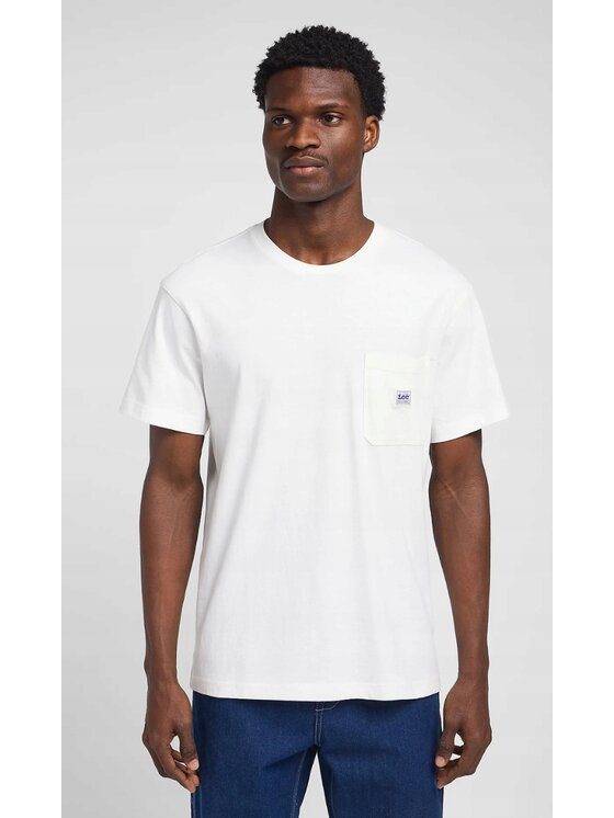 Lee Lee T-shirt WORKWEAR Pocket Tee Bianco Relaxed Fit