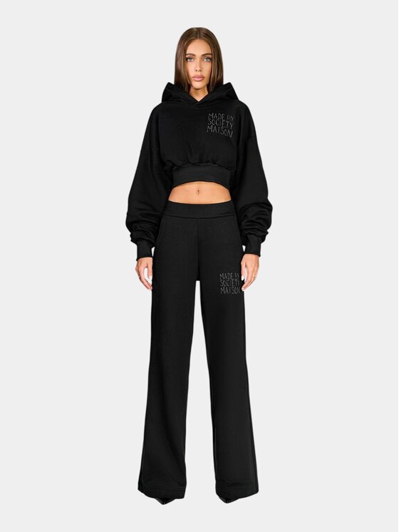 MADE BY SOCIETY MADE BY SOCIETY Kurtka anorak UNFOLD Hoodie - H27521 Czarny Basic Fit