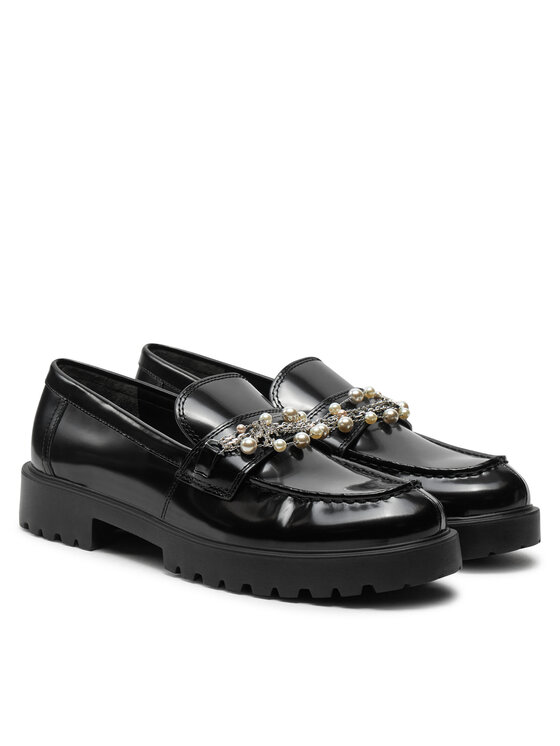 Tory Burch Tory Burch Loafers Embellished Classic Lug Loafer 165828 Negru