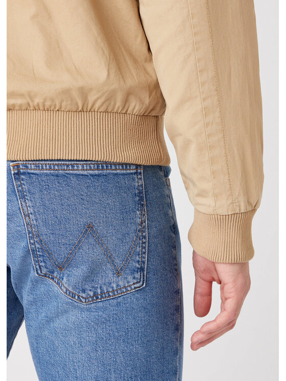 Wrangler Wrangler Kurtka przejściowa THE BOMBER Beżowy Regular Fit