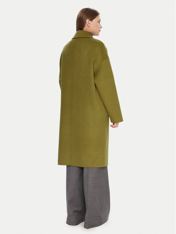 United Colors Of Benetton United Colors Of Benetton Μάλλινο παλτό 28F7DN082 Πράσινο Regular Fit