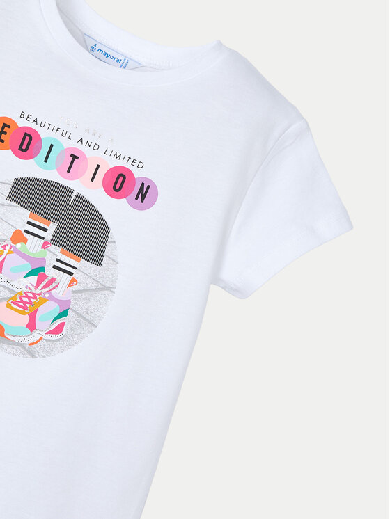 Mayoral Mayoral T-krekls 3014 Balts Regular Fit