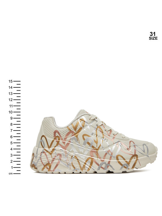 Skechers Skechers Sneakersy Uno Lite - Metallic 314067L/NTMT Bílá