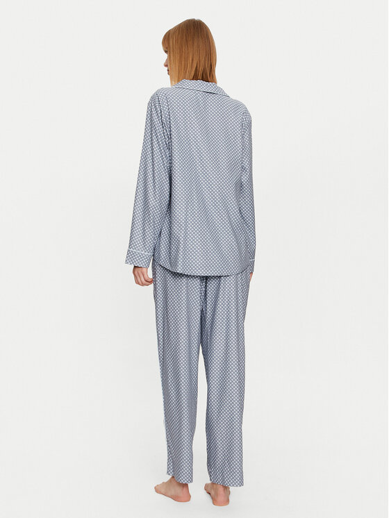 Selmark Selmark Pyjama Corbatera P7376 Blau Regular Fit