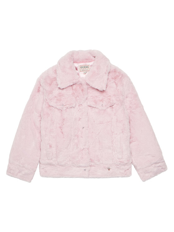 Guess Cappotto in shearling J5YL18 K8BV0 Rosa Regular Fit, taglia : 12Y