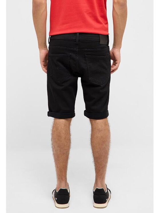 Mustang Mustang Pantaloncini di jeans Style Chicago Shorts Z Nero Slim Fit