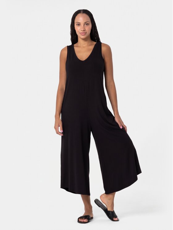 BASICLO BASICLO Kombinezon W-2170 Czarny Loose Fit