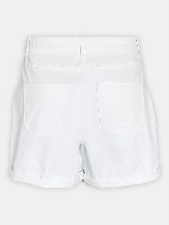 Noisy May Noisy May Pantaloni scurți de blugi Smiley 27029288 Alb Relaxed Fit
