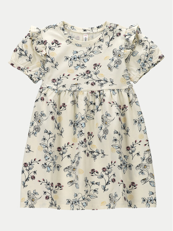 Coccodrillo Coccodrillo Sommerkleid WC4129201GPN Écru Regular Fit
