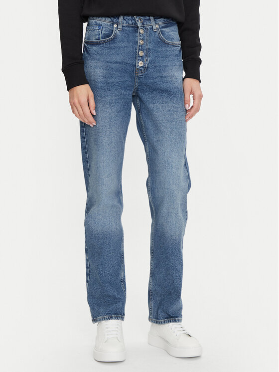 Karl Lagerfeld Jeans Džinsi 246J1111 Zils Straight Fit