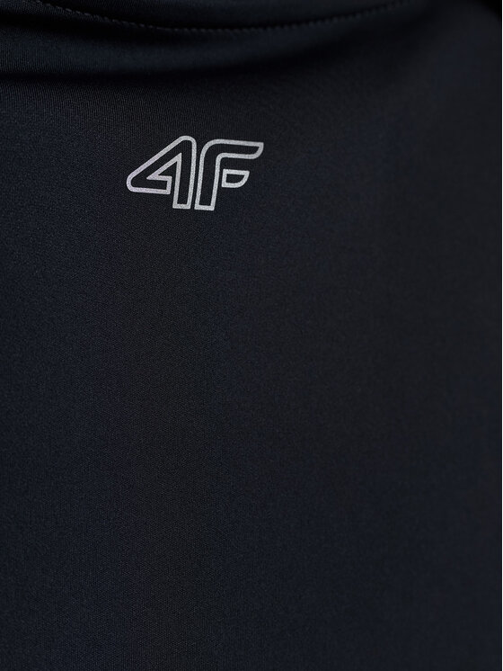 4F 4F Top ESSENTIAL Czarny Slim Fit