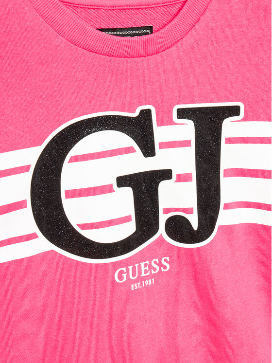 Guess Guess Суитшърт J4YQ01 KA6R4 Розов Regular Fit