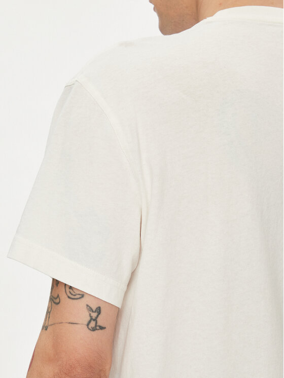 Lee Lee Marškinėliai 112342986 Écru Regular Fit