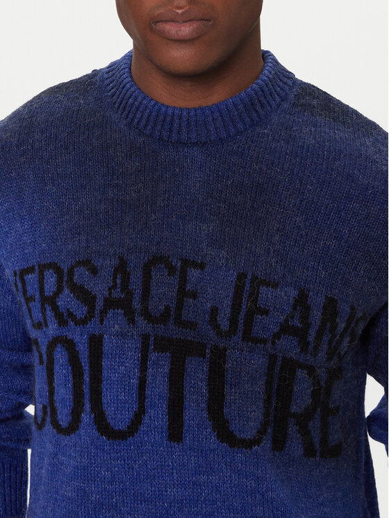 Versace Jeans Couture Versace Jeans Couture Sveter VERSACE JEANS-79GAFM05 Modrá Regular Fit