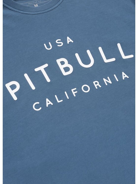 PITBULL PITBULL T-Shirt USA CAL Niebieski Regular Fit