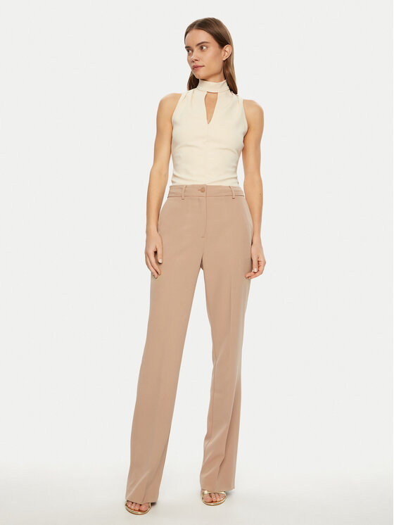 Guess Guess Blúz W5RP05 KCBO2 Ekru Regular Fit