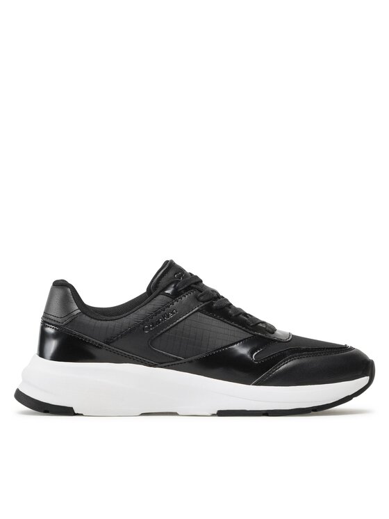 Sneakers Calvin Klein Low Top Lace Up Mix HM0HM00901 Negru