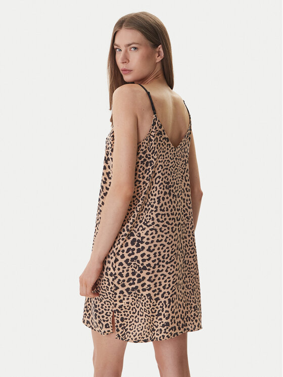 DKNY DKNY Nočná košeľa YI60099 Béžová Regular Fit