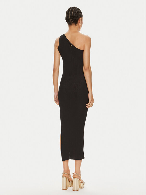 TWINSET TWINSET Φόρεμα υφασμάτινο 241TT3151 Μαύρο Slim Fit