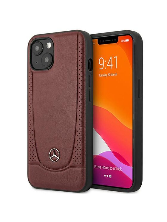 Etui na telefon Mercedes-Benz, Czerwone, iPhone 14 Plus