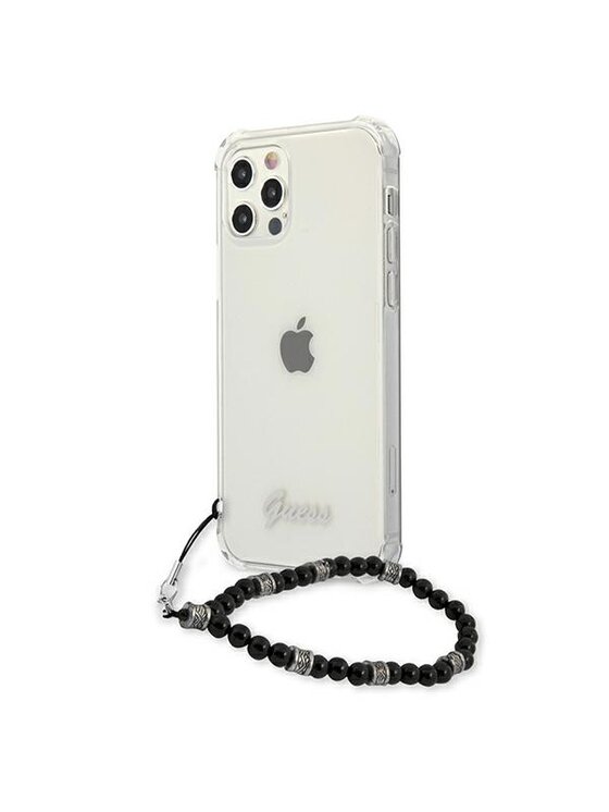 Guess Guess Etui na telefon iPhone 12 Pro Max Przezroczysty