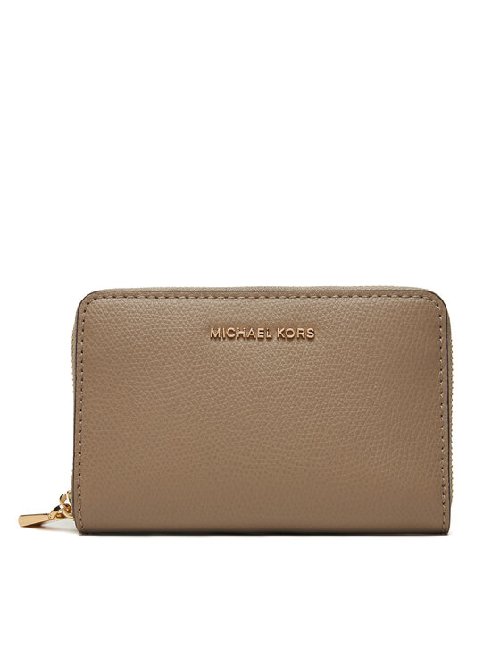 Portofel Mic de Damă MICHAEL Michael Kors Jet Set Small Leather 32F4GJ6D0L Bej
