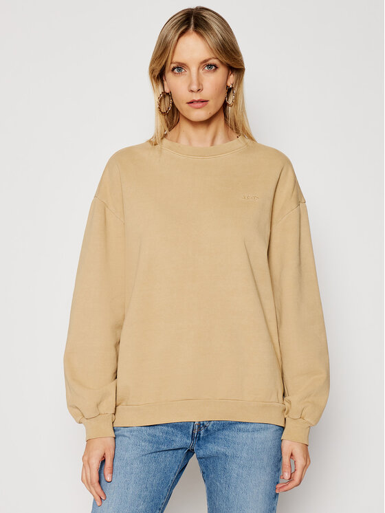 Levi's® Levi's® Pulóver Melrose Slouchy Crew 32951-0002 Barna Regular Fit