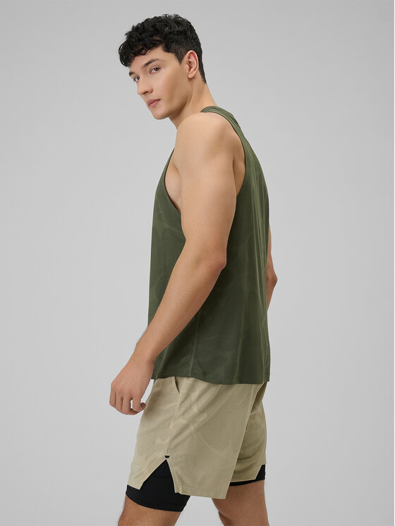 4F 4F Koszulka techniczna ATHLETIC Khaki Regular Fit