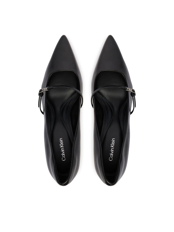 Calvin Klein Calvin Klein Laiviņas Ess Stiletto 70 Mj Lth Hdw HW0HW02952 Melns