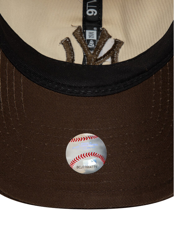 New Era New Era Шапка с козирка New York Yankees Mlb Premium Cord 9Twenty 60595308 Бежов