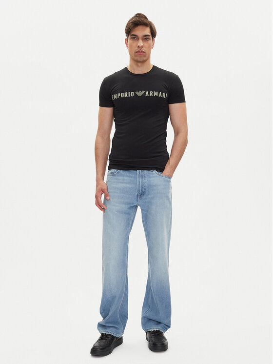 Emporio Armani Underwear Emporio Armani Underwear Marškinėliai EM000375 AF10772 UC001 Juoda Slim Fit